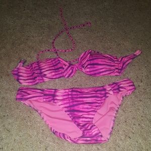 Victoria's secret bandeau bikini set.